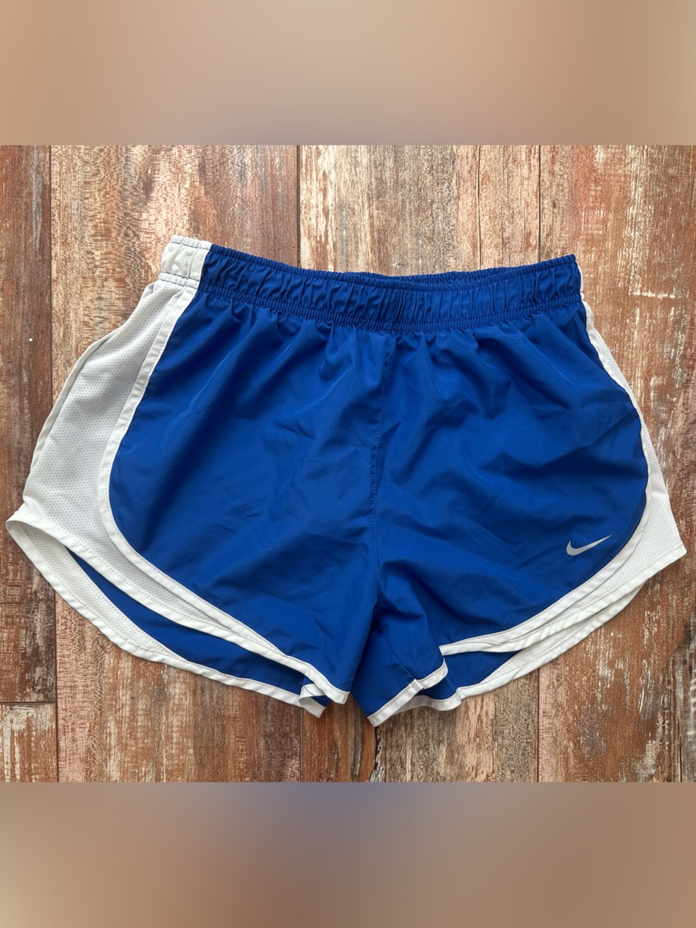 Nike Royal Blue and White Women’s Running Shorts